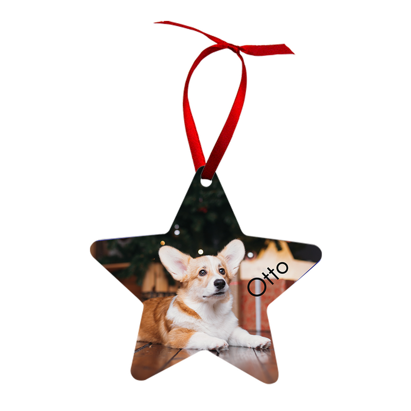 Unisub 3.81" x 3.98" Star Sublimation Aluminum Ornament