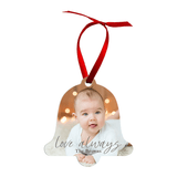 Unisub 3.3" x 3.33" Bell Sublimation Aluminum Ornament - HeatPressNation