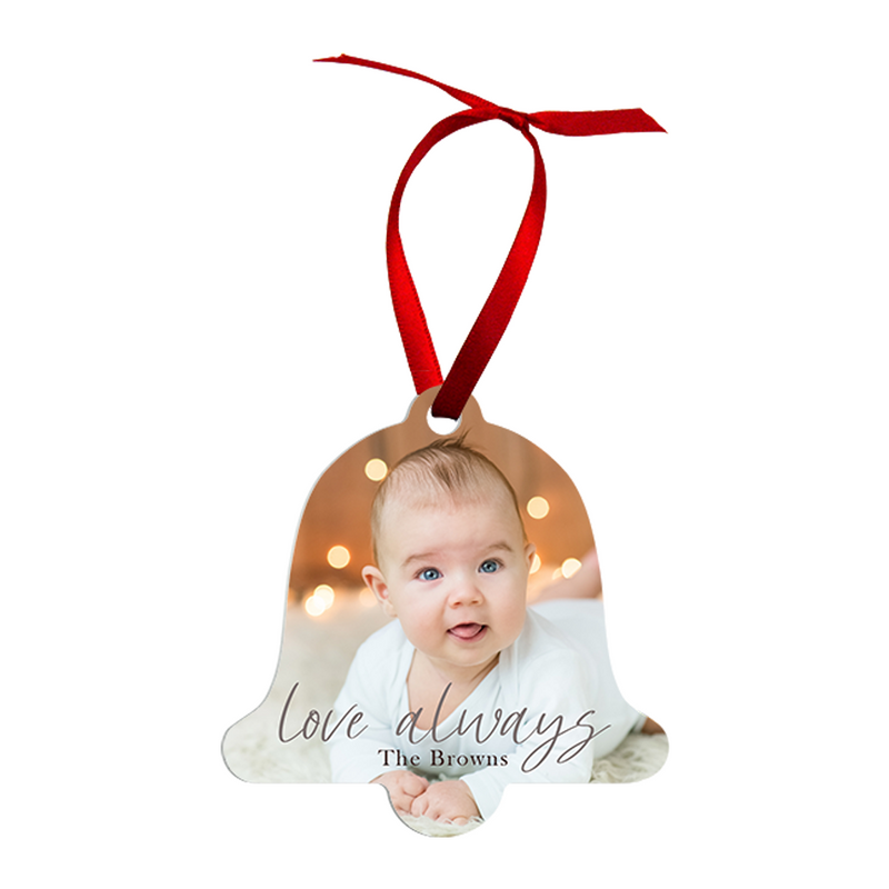 Unisub 3.3" x 3.33" Bell Sublimation Aluminum Ornament