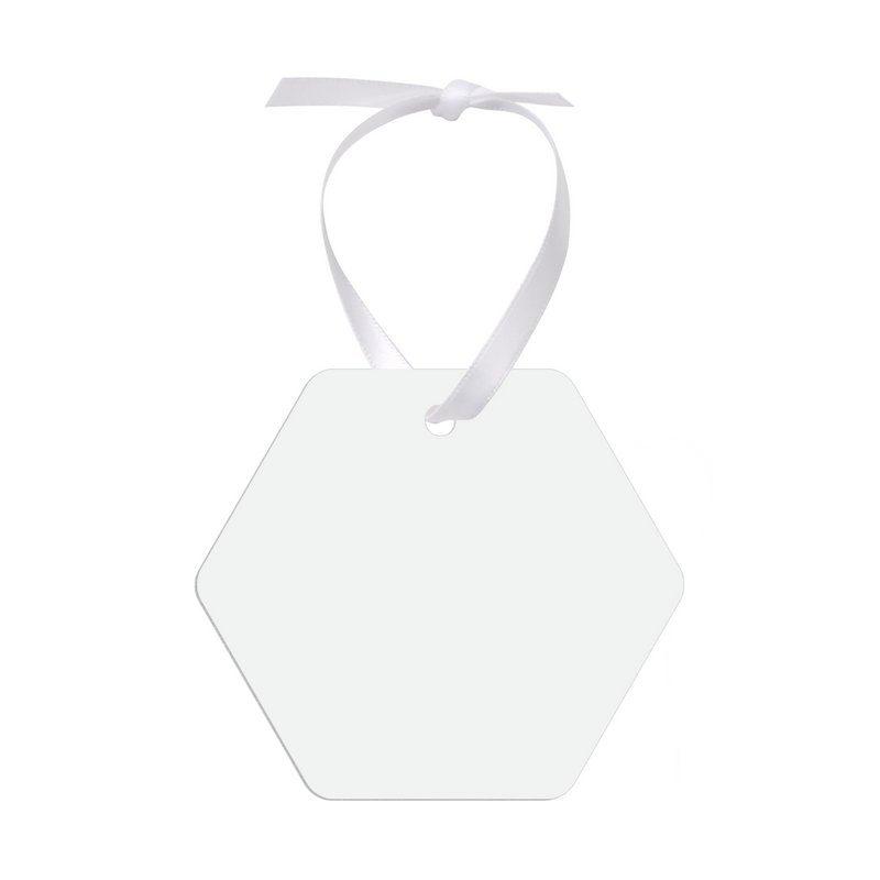 Unisub 3.07" x 3.5" Honeycomb Sublimation Aluminum Ornament