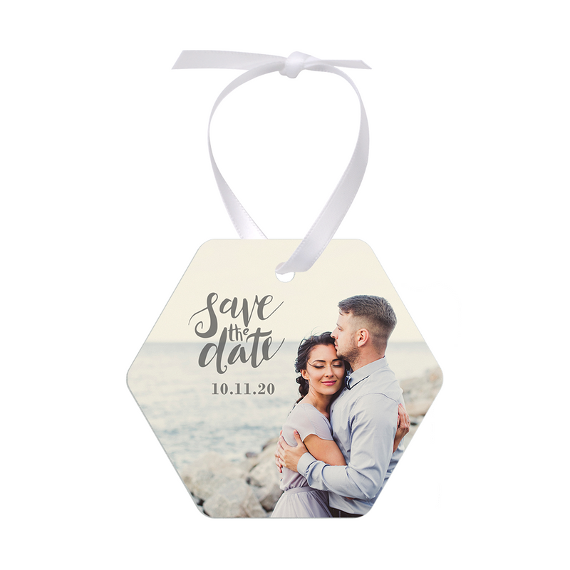 Unisub 3.07" x 3.5" Honeycomb Sublimation Aluminum Ornament