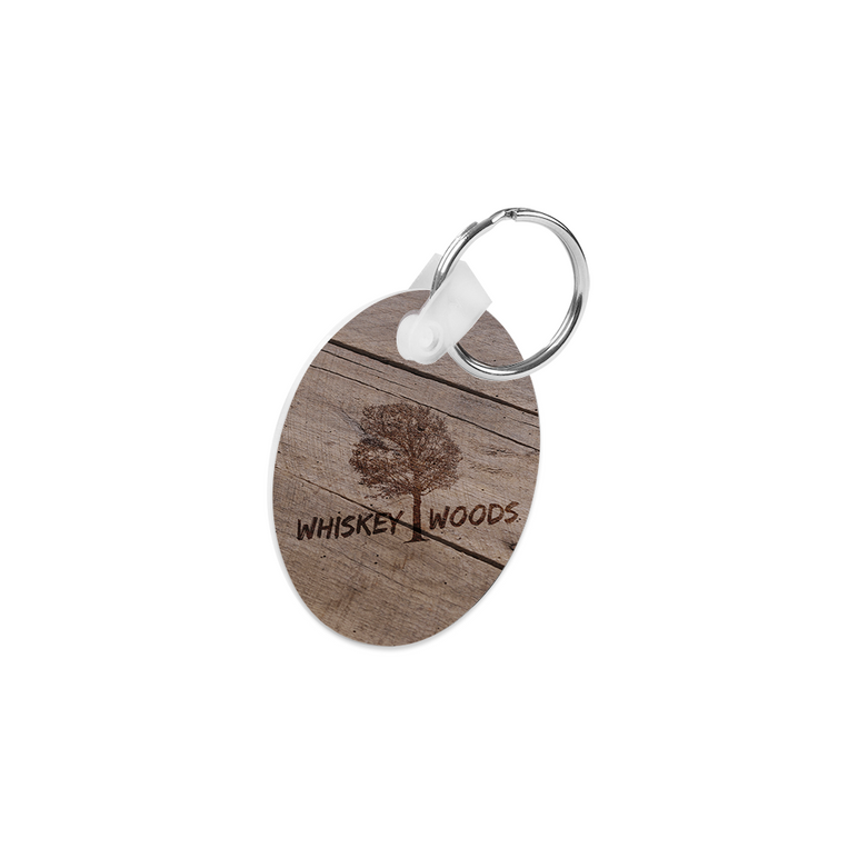 Key Chain Metal Dual Side Rotating Center Sublimation Oval
