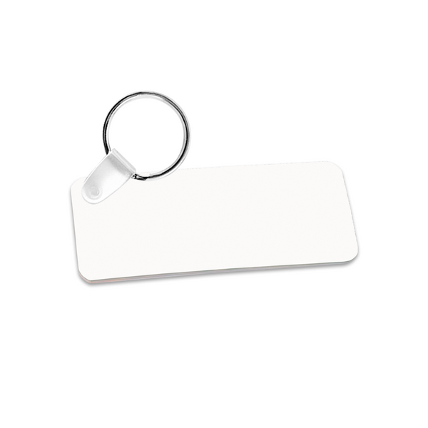 Unisub 3" x 1.25" Rectangle Sublimation FRP Keychain