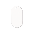 Unisub 1.13" x 2" Single Sided Sublimation Aluminum ID Tag - HeatPressNation