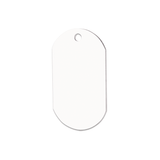 Unisub 1.13" x 2" Single Sided Sublimation Aluminum ID Tag - HeatPressNation