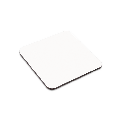 Unisub 3.75" Square Sublimation Hardboard Coaster with Cork Back