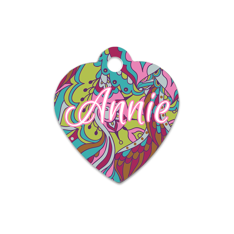 Unisub 1.25" x 1.38" Heart Sublimation Aluminum Pet Tag