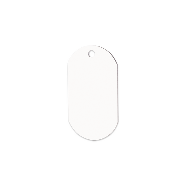 Unisub 1.15" x 2" Double Sided Sublimation Aluminum ID Tag