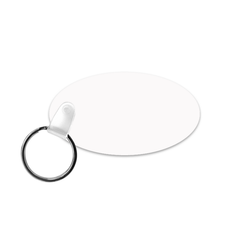 Key Chain Metal Dual Side Rotating Center Sublimation Oval