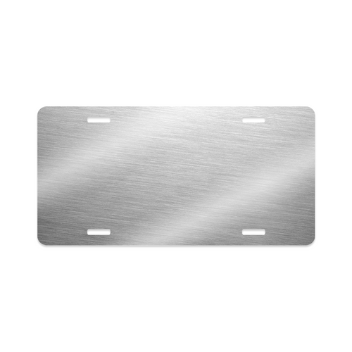 Unisub 11.875" x 5.875" Clear Gloss Sublimation Aluminum License Plate