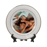 HPN SubliCraft 8" Sublimation Ceramic Plate with Gold Trim - 36 per Case - HeatPressNation