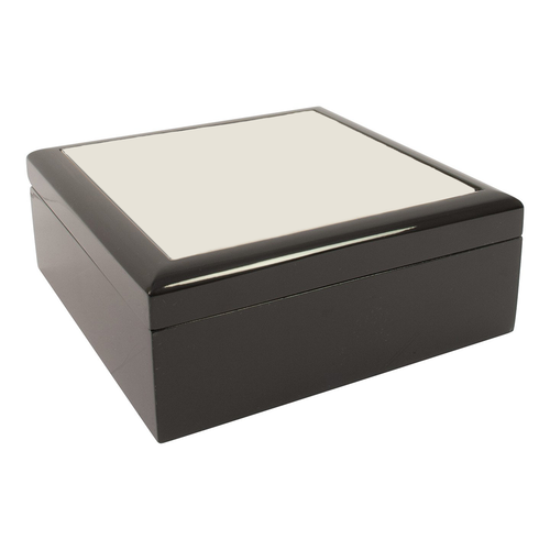 HPN SubliCraft 6" x 6" Jewelry Box with Sublimation Photo Tile Lid Insert - 24 per Case