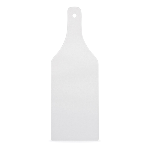 HPN SubliCraft 4.5" x 12.5" Wine Bottle Shaped Sublimation Glass Cutting Board - 48 per Case