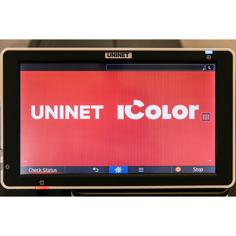 Uninet IColor 800W Pro White Toner DTF Printer with IColor ProRIP, SmartCUT Software, and Rolling Cart Storage