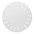 HPN SubliCraft 3" Round Doily Sublimation Ceramic Ornament with Leaf Lace - 100 per Case - HeatPressNation