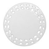 HPN SubliCraft 3" Round Doily Sublimation Ceramic Ornament with Leaf Lace - 100 per Case - HeatPressNation