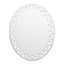 HPN SubliCraft 3" Oval Doily Sublimation Ceramic Ornament with Triangle Trim - 100 per Case