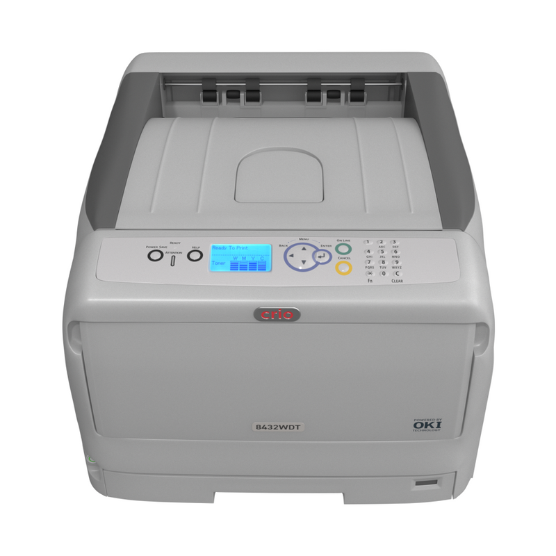 Crio 8432WDT White Toner Laser DTF Printer with RIP Software & Remote Support Tablet