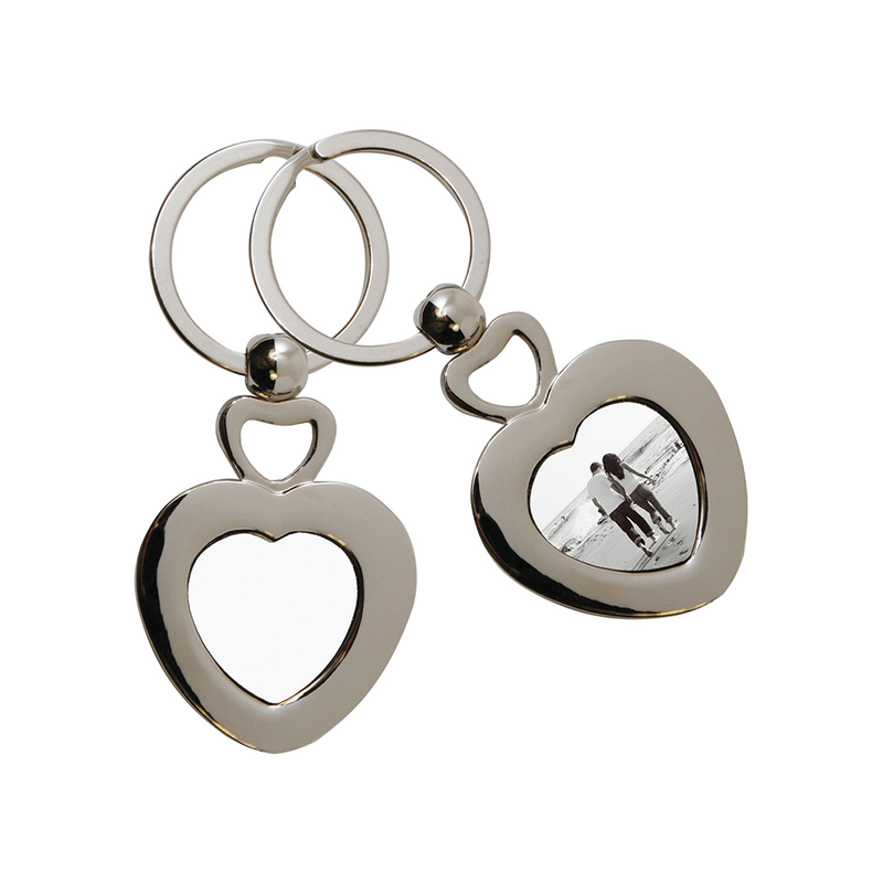 HPN SubliCraft Double Heart Sublimation Key Ring - 20 per Case