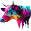 Spaltter Colorful Cow Design