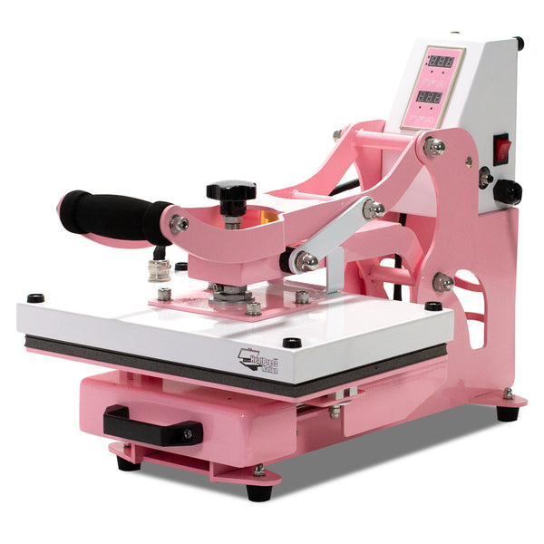 Refurbished HeatPressNation CraftPro 13" x 9" High Pressure Crafting Transfer Machine : Pink