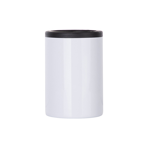 HPN SubliCraft White Sublimation Stainless Steel Can Cooler for Standard 12 oz. Cans