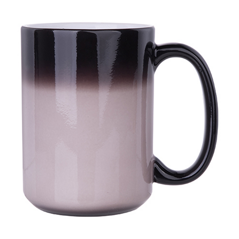 HPN SubliCraft 15 oz. Glossy Color Changing Ceramic Sublimation Mug - 12 per Case