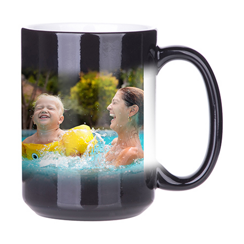 HPN SubliCraft 15 oz. Glossy Color Changing Ceramic Sublimation Mug - 36 per Case