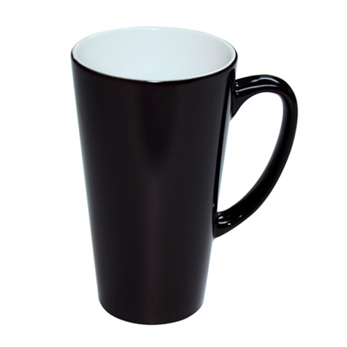 HPN SubliCraft 17 oz. Glossy Color Changing Ceramic Sublimation Latte Mug - 12 per Case