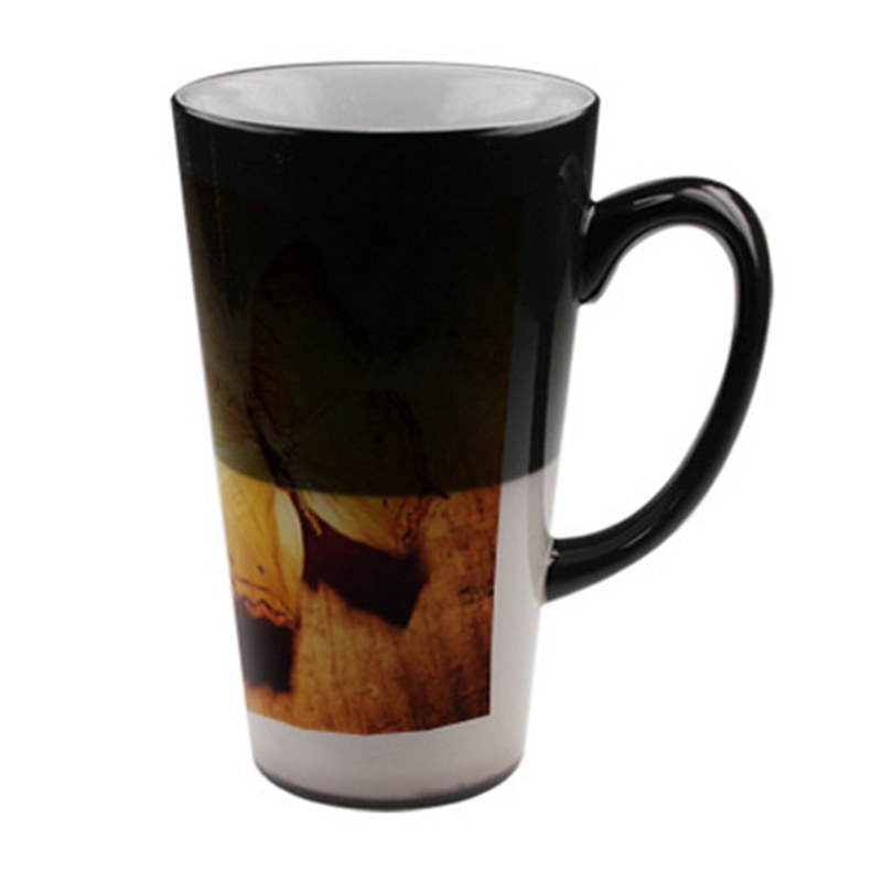 HPN SubliCraft 17 oz. Glossy Color Changing Ceramic Sublimation Latte Mug - 12 per Case