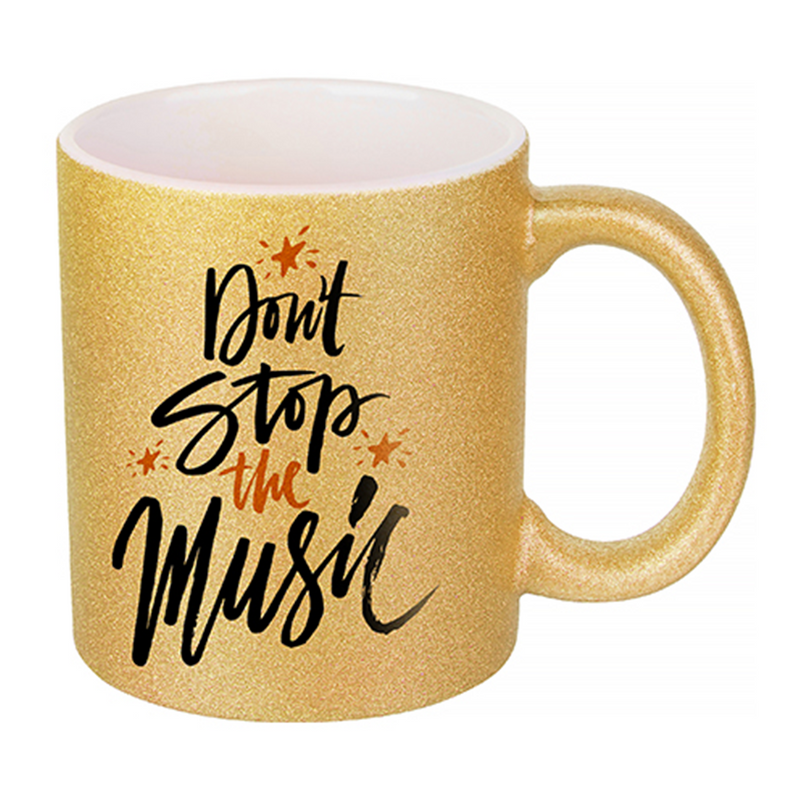 HPN SubliCraft 11 oz. Glitter Sublimation Ceramic Mug - 12 per case