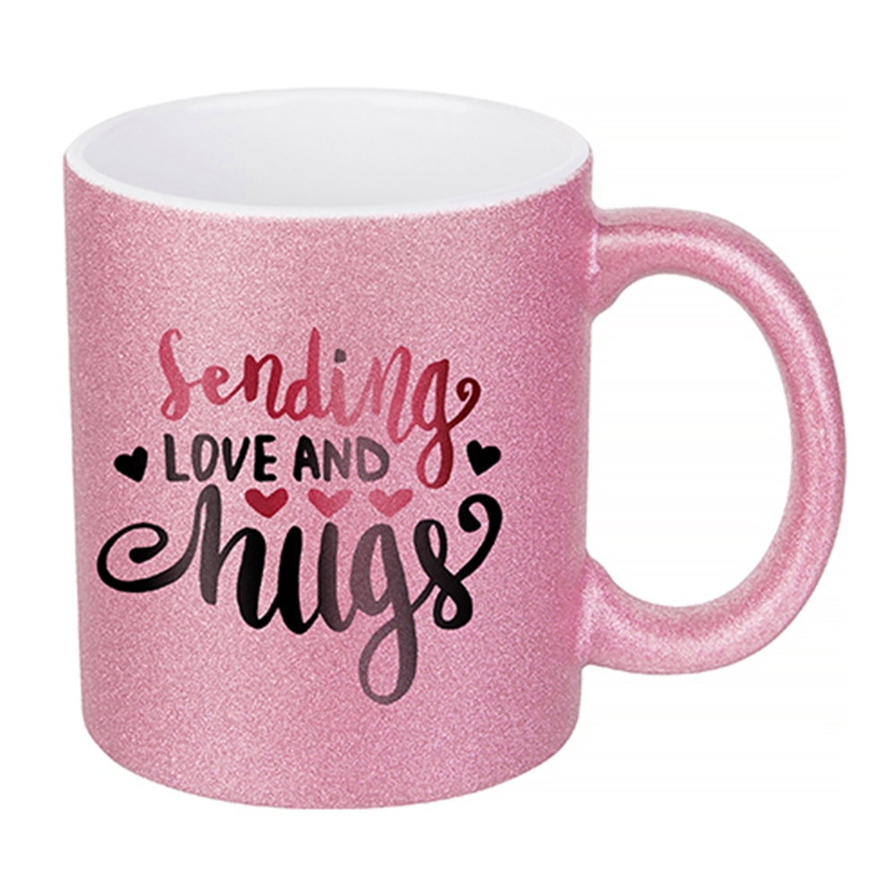 Repeating Name Personalized Coffee Mug 11 oz.- Pink