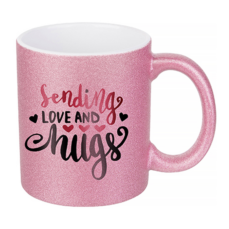 HPN SubliCraft 11 oz. Glitter Sublimation Ceramic Mug - 36 per case