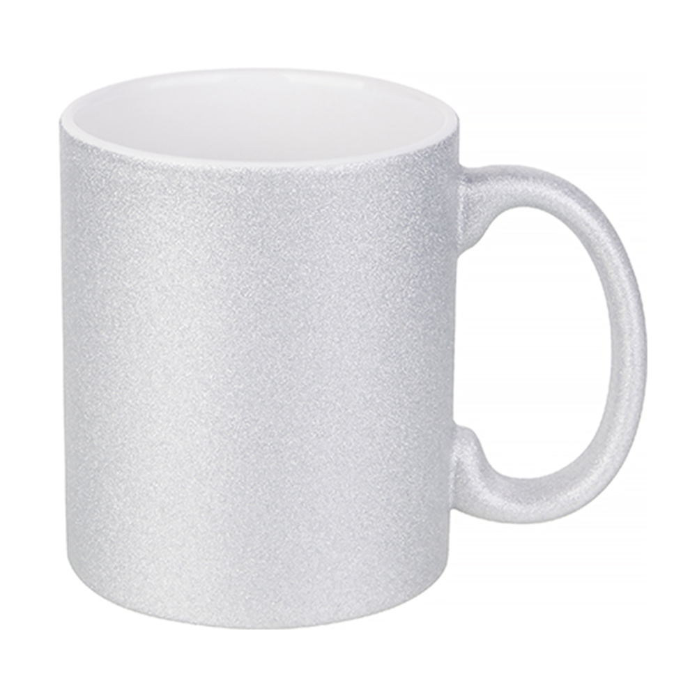 HPN SubliCraft 11 oz. Glitter Sublimation Ceramic Mug - 36 per case