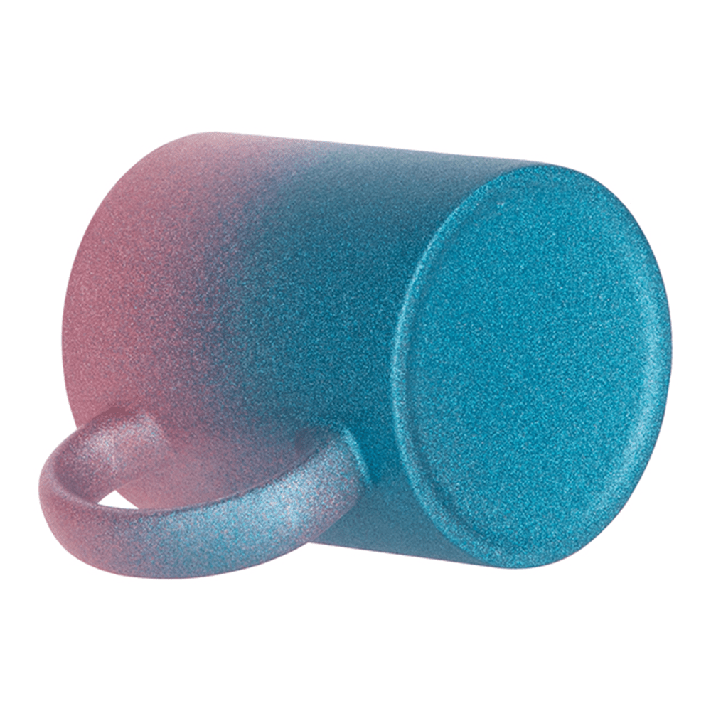 HPN SubliCraft 11 oz. Glitter Gradient Sublimation Ceramic Mug - 36 per case - HeatPressNation