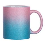 HPN SubliCraft 11 oz. Glitter Gradient Sublimation Ceramic Mug - 36 per case - HeatPressNation