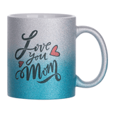 HPN SubliCraft 11 oz. Glitter Gradient Sublimation Ceramic Mug - 36 per case - HeatPressNation