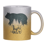 HPN SubliCraft 11 oz. Glitter Gradient Sublimation Ceramic Mug - 36 per case - HeatPressNation