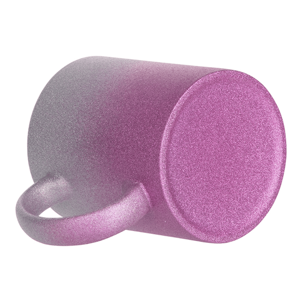 HPN SubliCraft 11 oz. Glitter Gradient Sublimation Ceramic Mug - 36 per case - HeatPressNation