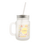 HPN SubliCraft 12 oz. Sublimation Frosted Glass Mason Jar with Straw and Handle
