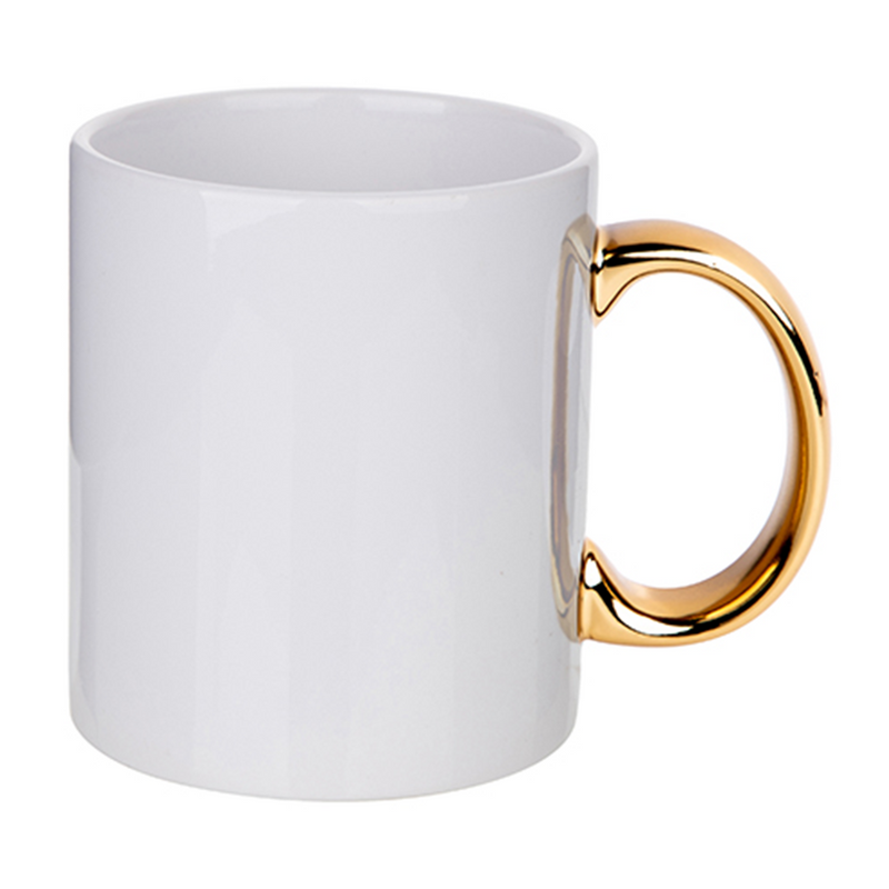 HPN SubliCraft 11 oz. Plated Handle Sublimation Ceramic Mug - 36 per c