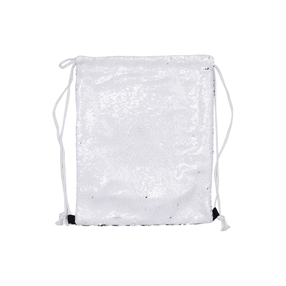 HPN SubliCraft 14.1" x 17.7" Sequin Sublimation Drawstring Backpack - HeatPressNation