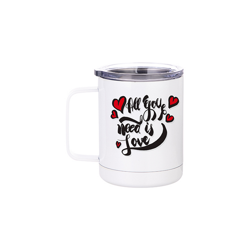 12oz Sublimation Metal Coffee Mug with Handle