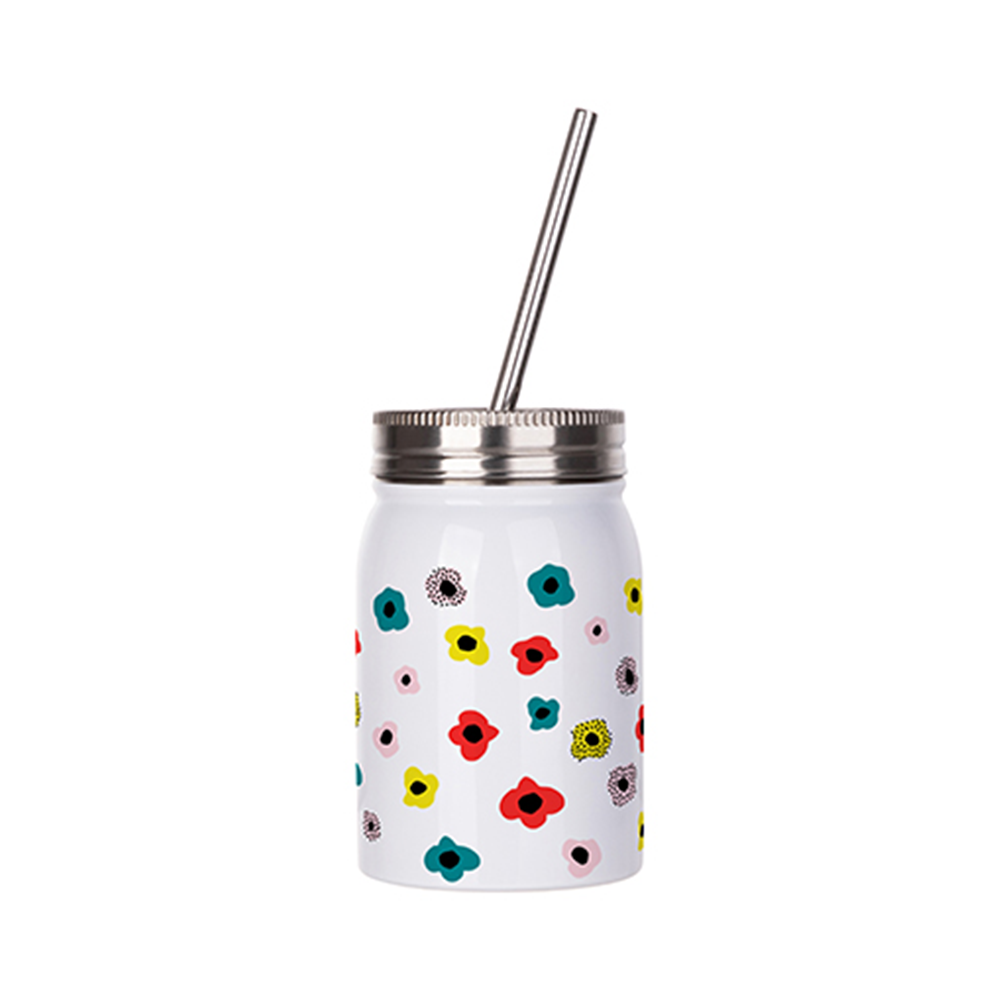 SubliCraft Sublimation 30 oz. Stainless Steel Sublimation Skinny Tumbler  with Straw - Glitter Silver