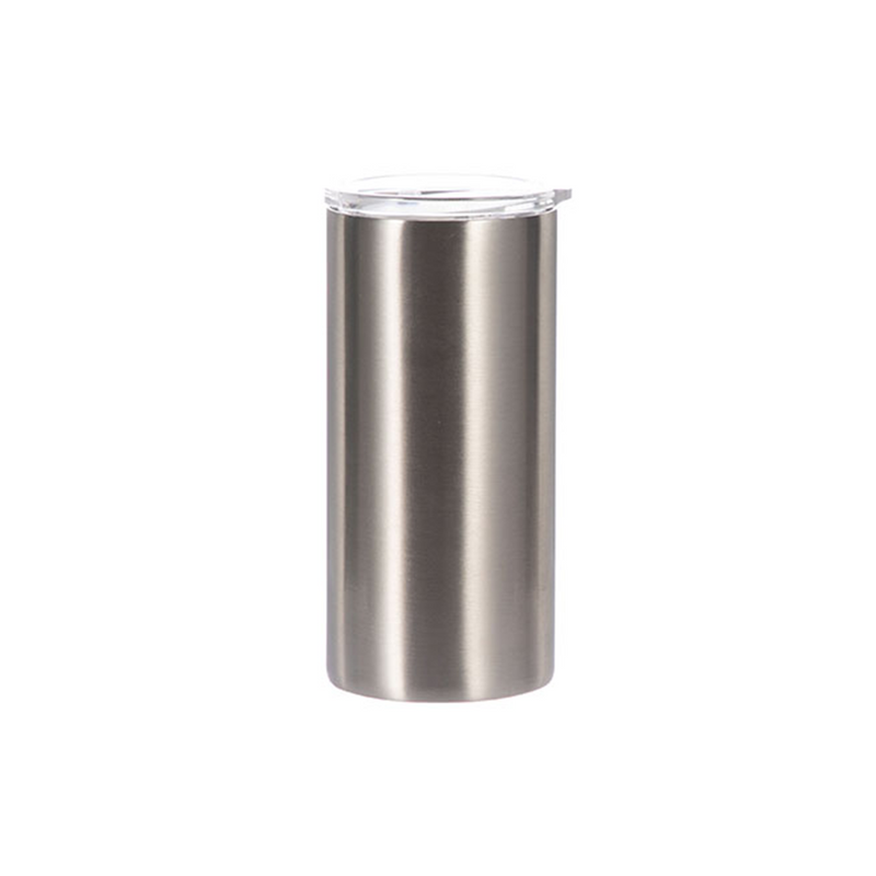 HPN SubliCraft 12 oz. Silver Stainless Steel Sublimation Lowball Tumbler