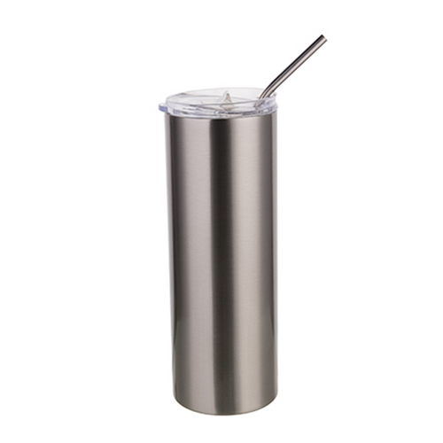 XccMe 4Pack Sublimation Tumbler Blank with Handle,20 oz Stainless Steel Travel Tumbler with Lid and Stainless Straw,Straw Brush,Double Wall