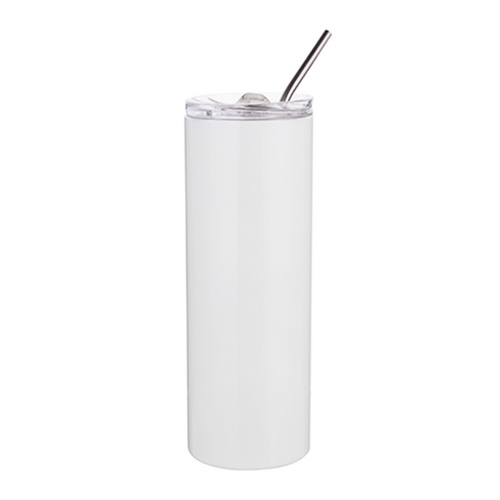HPN SubliCraft 20 oz. Sublimation Stainless Steel Skinny Tumbler with Straw