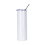 HPN SubliCraft 30 oz. Sublimation Stainless Steel Skinny Tumbler with Straw - White