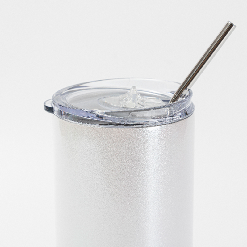 20oz Shimmer Stainless Steel Tumbler with Straw & Lid