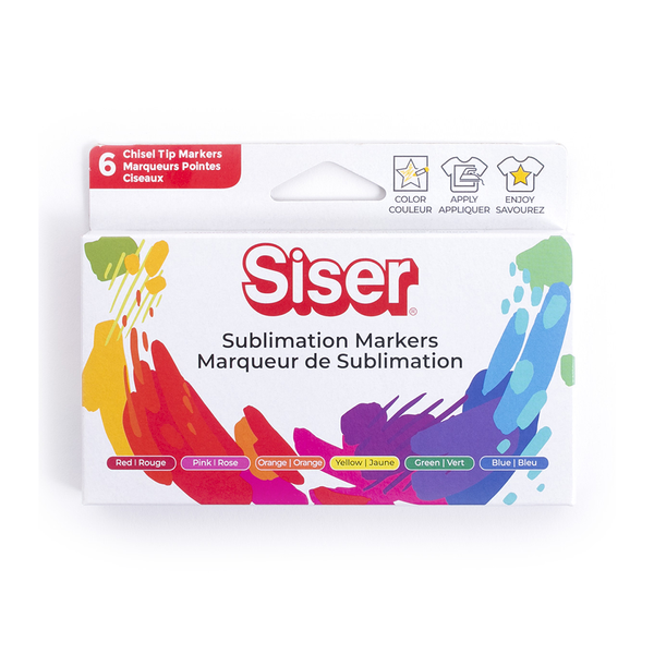 Siser Sublimation Markers Primary Pack (6ct)